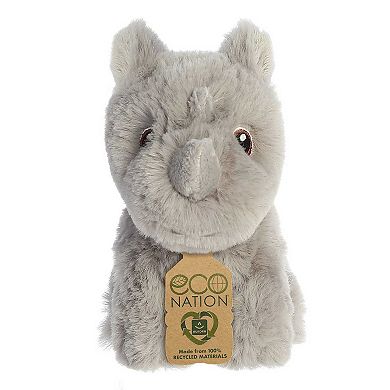 Aurora Mini Gray Eco Nation 5" Rhinoceros Eco-friendly Stuffed Animal