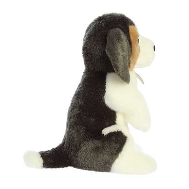 Aurora Medium White Miyoni Tots Sitting Pretty 9.5" Beagle Pup Adorable Stuffed Animal