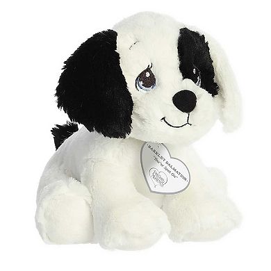 Aurora Small White Precious Moments 8.5" Barkley Dalmatian Inspirational Stuffed Animal