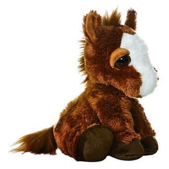 Aurora Medium Brown Dreamy Eyes 10" Prancer Pony Enchanting Stuffed Animal