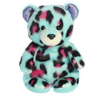 Aurora Small Blue Jammies 8" Cloudberry Leopard Vibrant Stuffed Animal