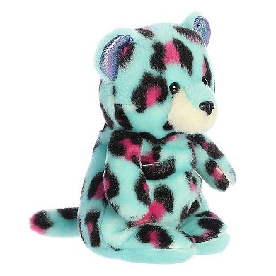 Aurora Small Blue Jammies 8" Cloudberry Leopard Vibrant Stuffed Animal