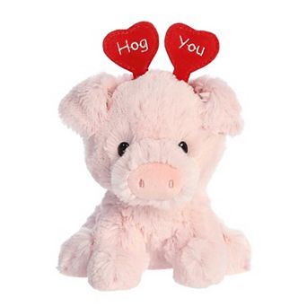 Aurora Small Pink Love On The Mind 6" Hog You Pig Heartwarming Stuffed Animal
