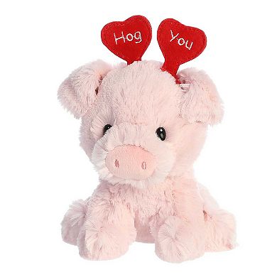 Aurora Small Pink Love On The Mind 6" Hog You Pig Heartwarming Stuffed Animal