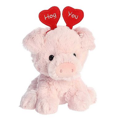 Aurora Small Pink Love On The Mind 6" Hog You Pig Heartwarming Stuffed Animal