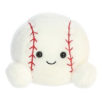 Aurora Mini White Palm Pals 5" Slugger Baseball Adorable Stuffed Animal