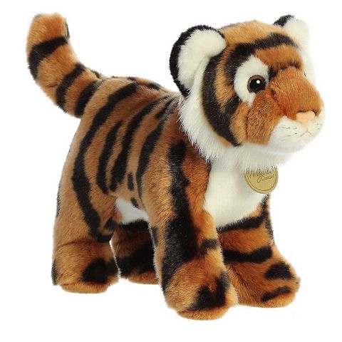 Детские мягкие игрушки Aurora Medium Brown Miyoni 10" Bengal Tiger Adorable Stuffed Animal