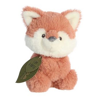 Ebba Small Orange Eco Ebba 6" Fox Kit Rattle Baby Stuffed Animal