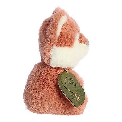 Ebba Small Orange Eco Ebba 6" Fox Kit Rattle Baby Stuffed Animal