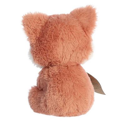 Ebba Small Orange Eco Ebba 6" Fox Kit Rattle Baby Stuffed Animal