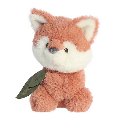 Ebba Small Orange Eco Ebba 6" Fox Kit Rattle Baby Stuffed Animal