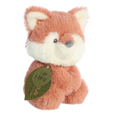 Ebba Small Orange Eco Ebba 6" Fox Kit Rattle Baby Stuffed Animal