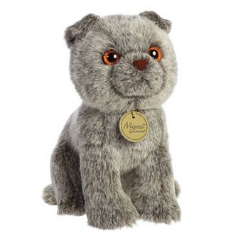 Aurora Small Gray Miyoni 9" Scottish Fold Adorable Stuffed Animal