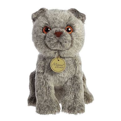 Aurora Small Gray Miyoni 9" Scottish Fold Adorable Stuffed Animal