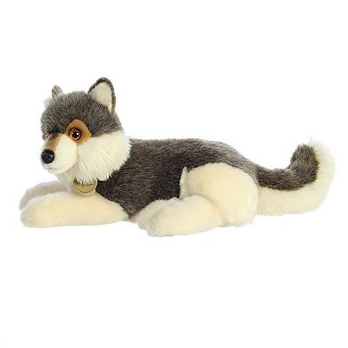 Aurora Large Gray Miyoni 15" Wolf Adorable Stuffed Animal