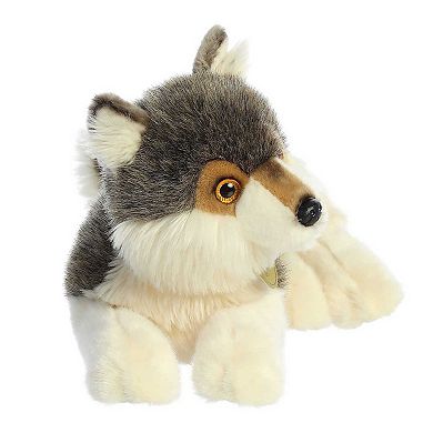 Aurora Large Gray Miyoni 15" Wolf Adorable Stuffed Animal