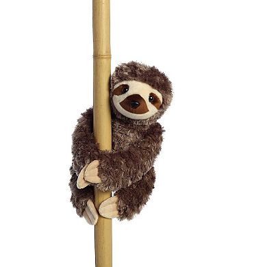 Aurora Medium Brown Destination Nation 12" Sloth Adventurous Stuffed Animal
