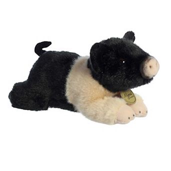 Aurora Small Black Miyoni 8" Hampshire Pig Adorable Stuffed Animal