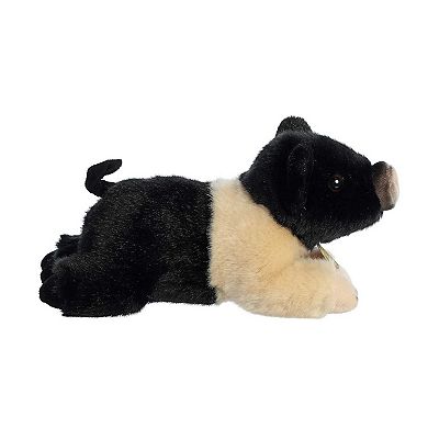 Aurora Small Black Miyoni 8" Hampshire Pig Adorable Stuffed Animal