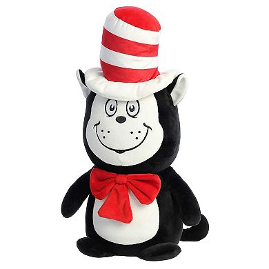 Aurora Large Multicolor Dr. Seuss 20" Squishy Cat In The Hat Whimsical Stuffed Animal