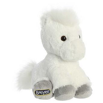 Aurora Small White Breyer 8" White Horse Exquisite Stuffed Animal