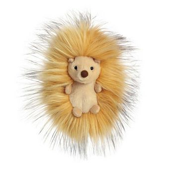 Aurora Small Brown Luxe Boutique 6" Woody Hedgehog Exquisite Stuffed Animal