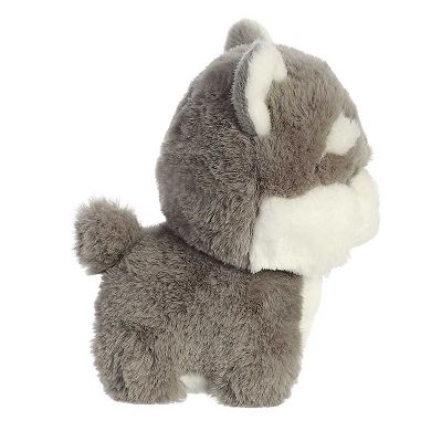 Aurora Small Gray Teddy Pets 7" Husky Playful Stuffed Animal