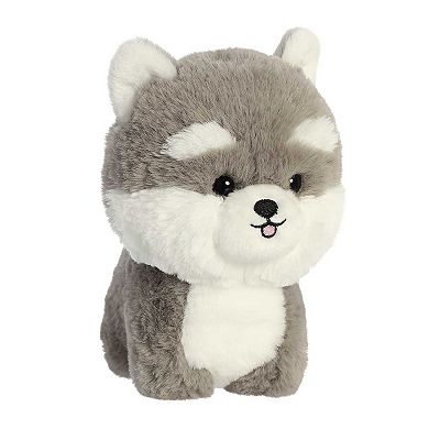 Aurora Small Gray Teddy Pets 7" Husky Playful Stuffed Animal