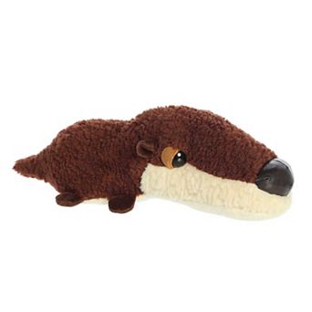 Aurora Medium Brown Schnozzles 11" Toby Otter Playful Stuffed Animal