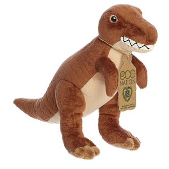 Aurora Medium Brown Eco Nation 10.5" T-rex Eco-friendly Stuffed Animal