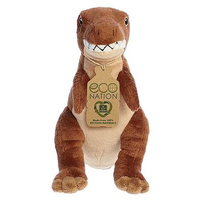 Aurora Medium Brown Eco Nation 10.5" T-rex Eco-friendly Stuffed Animal