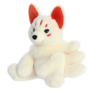 Aurora Medium White Fantasy 10.5" Kitsune Mysterious Stuffed Animal