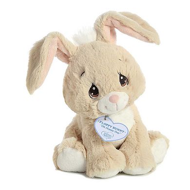 Aurora Small Tan Precious Moments 8.5" Floppy Bunny Inspirational Stuffed Animal