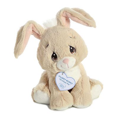 Aurora Small Tan Precious Moments 8.5" Floppy Bunny Inspirational Stuffed Animal