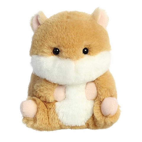 Детские мягкие игрушки Aurora Mini Brown Rolly Pet 5" Frolic Hamster Round Stuffed Animal