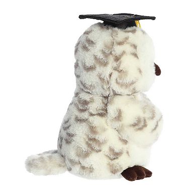 Aurora Small White Graduation 9" Smart Owl Commemorative Stuffed Animal