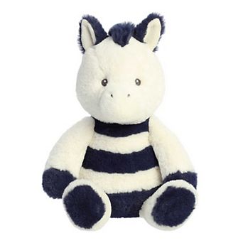 Ebba Large White Contemporary Jungle 13" Zipz Zebra Vibrant Baby Stuffed Animal