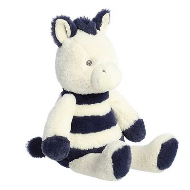 Ebba Large White Contemporary Jungle 13" Zipz Zebra Vibrant Baby Stuffed Animal