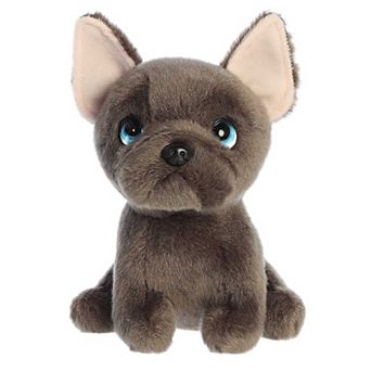 Aurora Small Gray Petites 7" Bonbon French Bulldog Expressive Stuffed Animal