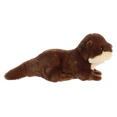 Aurora Small Brown Mini Flopsie 8" River Otter Pup Adorable Stuffed Animal