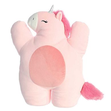 Aurora Large Pink Spongecakes 16" Pink Frosting Unicorn Squishy Stuffed Animal
