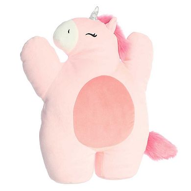 Aurora Large Pink Spongecakes 16" Pink Frosting Unicorn Squishy Stuffed Animal