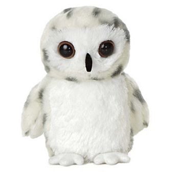 Aurora Small White Mini Flopsie 8" Snowy Owl Adorable Stuffed Animal