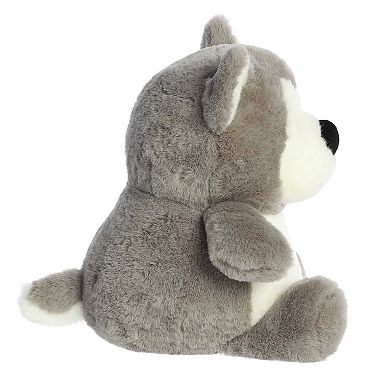 Aurora Medium Gray Stubez 11" Hero Husky Adorable Stuffed Animal