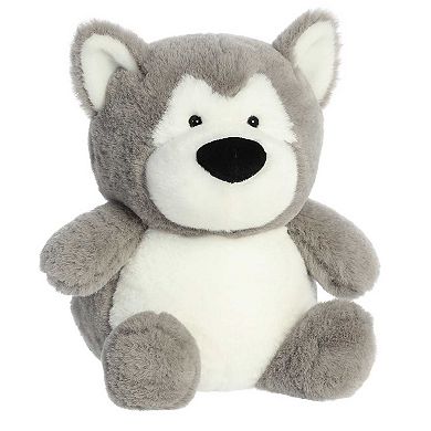 Aurora Medium Gray Stubez 11" Hero Husky Adorable Stuffed Animal