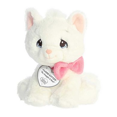 Aurora Small White Precious Moments 8.5" Cassie Kitten Inspirational Stuffed Animal