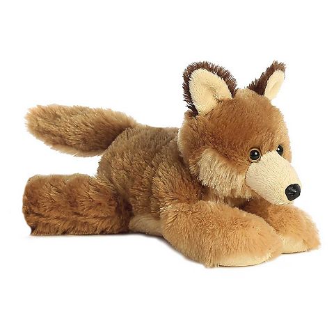 Детские мягкие игрушки Aurora Small Brown Mini Flopsie 8" Clever Coyote Adorable Stuffed Animal