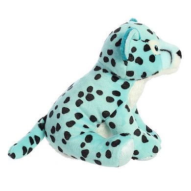 Aurora Medium Blue Destination Nation 12" Aqua Cheetah Adventurous Stuffed Animal