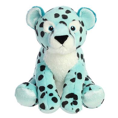 Aurora Medium Blue Destination Nation 12" Aqua Cheetah Adventurous Stuffed Animal