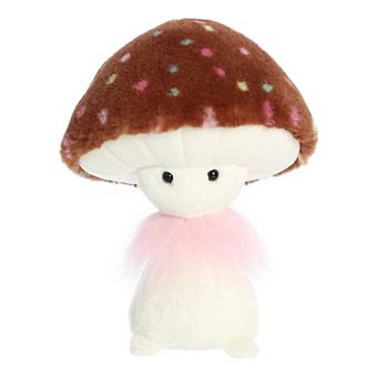 Aurora Small Brown Fungi Friends 9" Chocolate Cupcake Vibrant Stuffed Animal